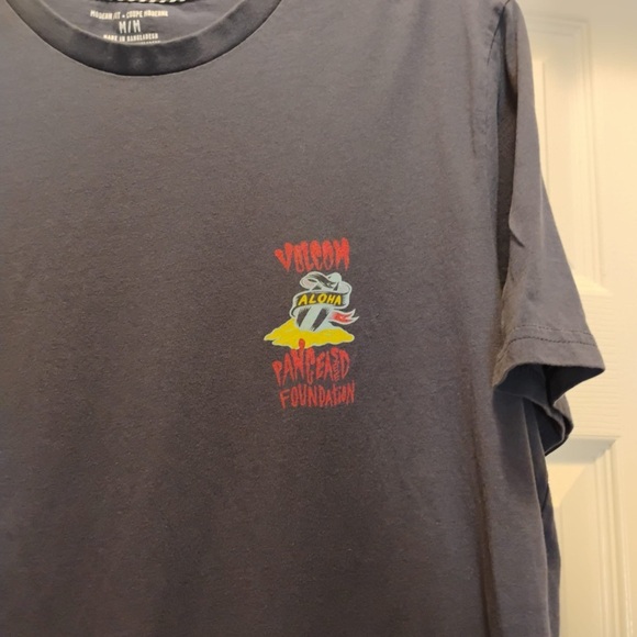 Volcom Organic Cotton Graphic T-Shirt Save Our Ocean Classic Fit Size M - Picture 4 of 5